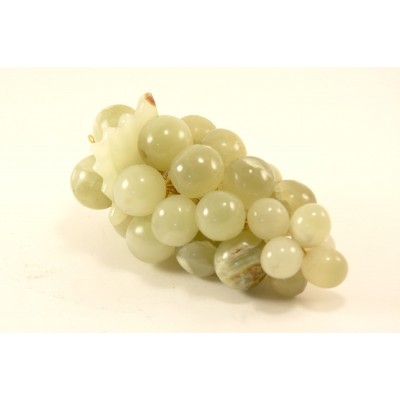 Vintage Decorative Italian Marble Pale Green Stone Grape Cluster, Life size   292672663155